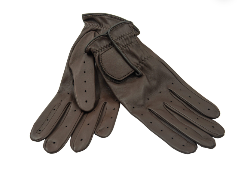 Brown Leather Shooting Gloves 9.5