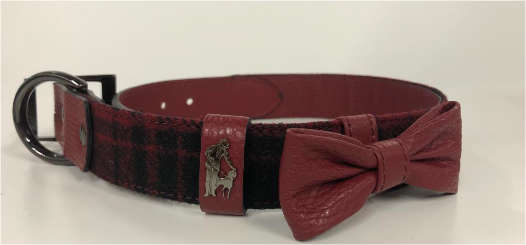 Dog Collar W/Red Bow