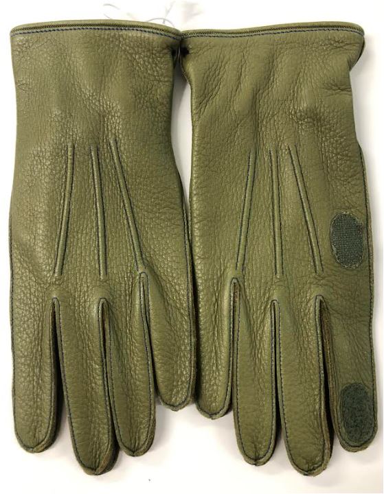 Hunting Gloves-Green Leather